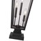 Z-Lite Gannon 3 Light Outdoor Pier Mounted Fixture, 12in. W x 32.5in. H, Black 5008PHXLS-SQPM-BK - alternate 8